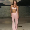 2026 New Polka Dots 3 Pieces Bikinis Sets With Mesh Pants Push Up Beachwear Sexy Women's Swimsuit Cover-ups Strappy Beach Wear
