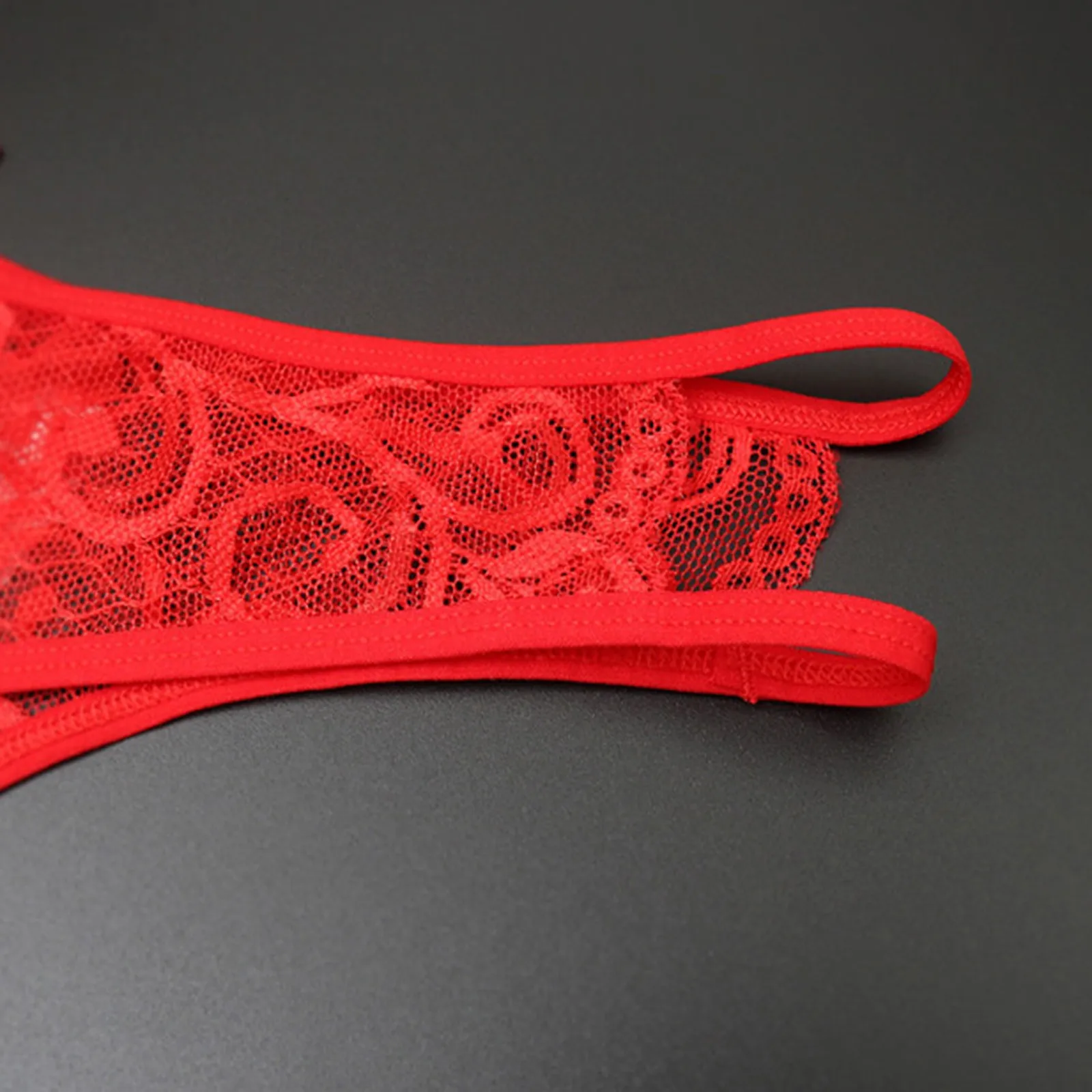 Embroidered Lace Open-Gusset Panty - Image 4