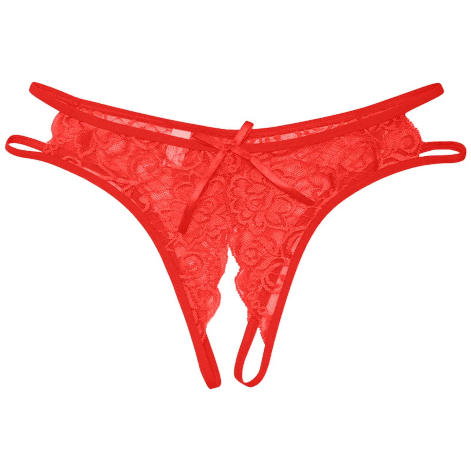 Embroidered Lace Open-Gusset Panty - Image 6