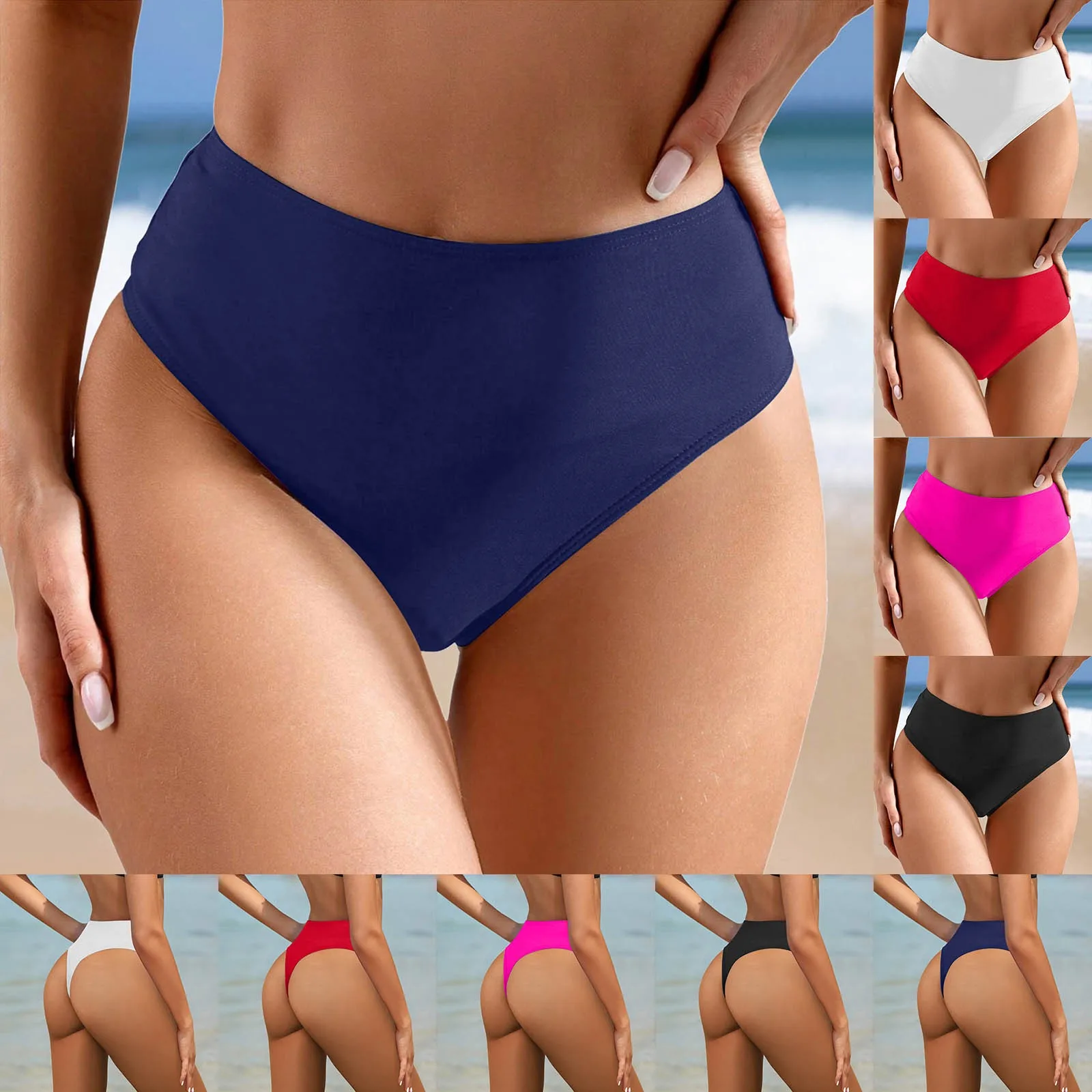 Plus Size High-Waisted Bikini Bottoms - Image 3