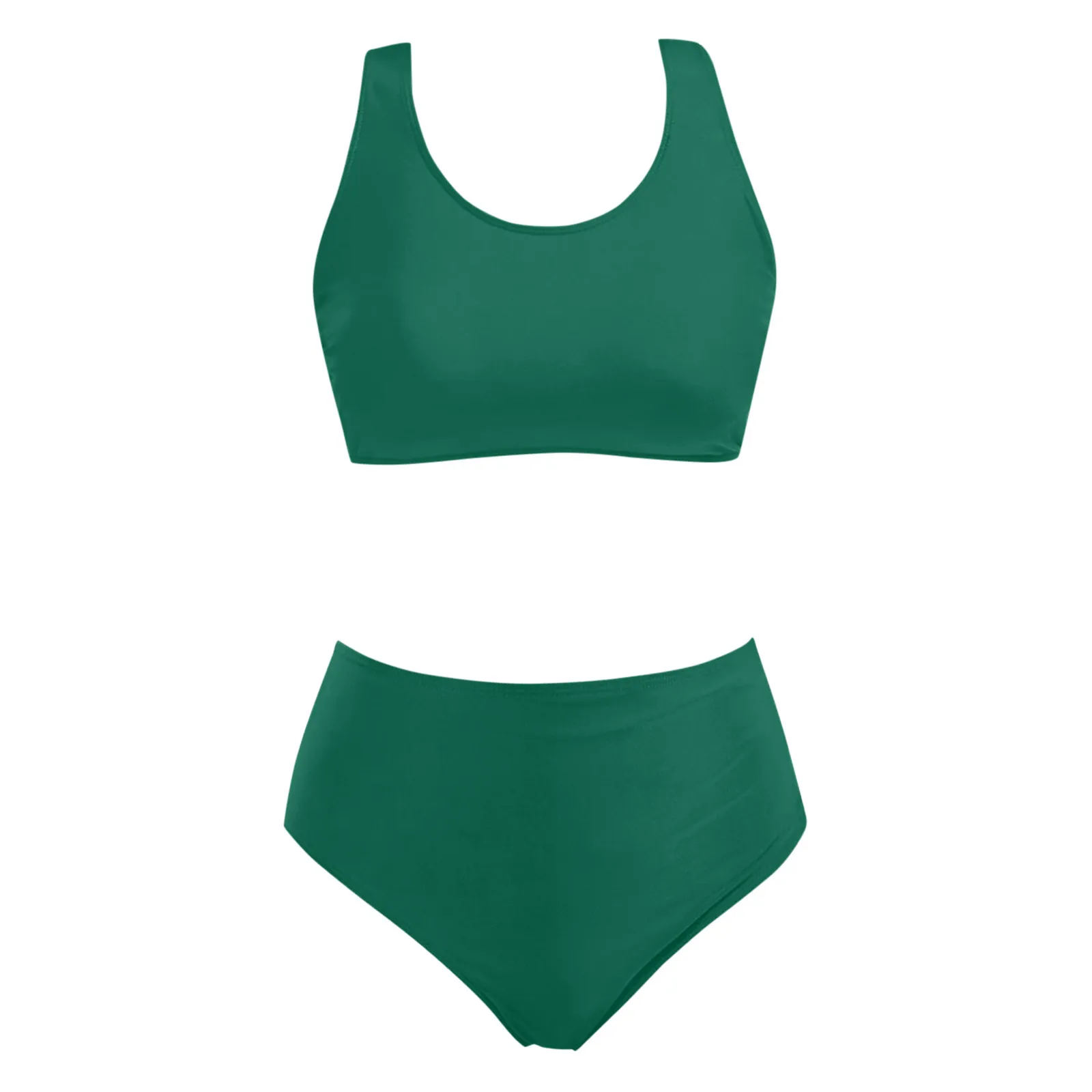 Sporty High-Waisted Tank Bikini Set - Image 6