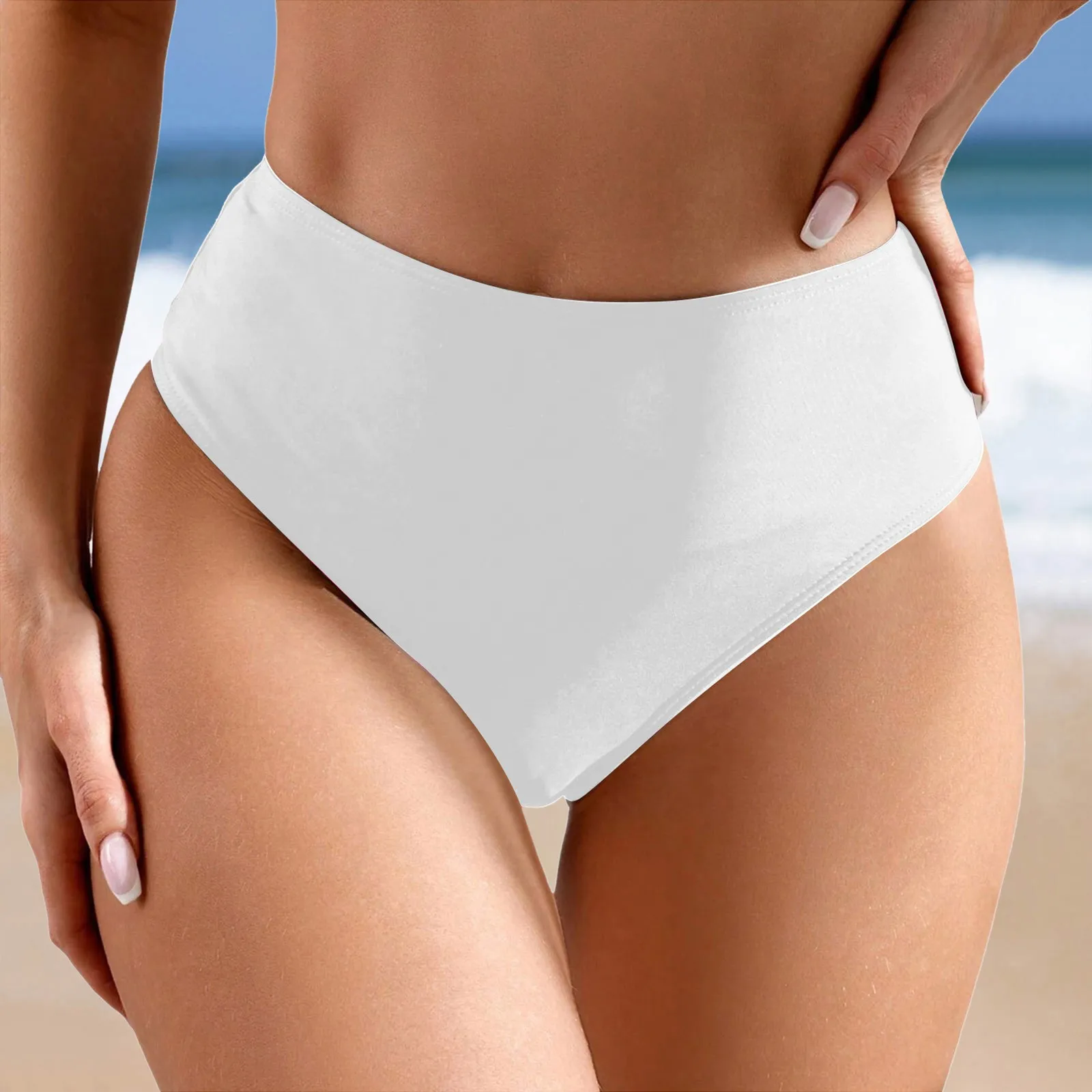 Plus Size High-Waisted Bikini Bottoms - Image 11