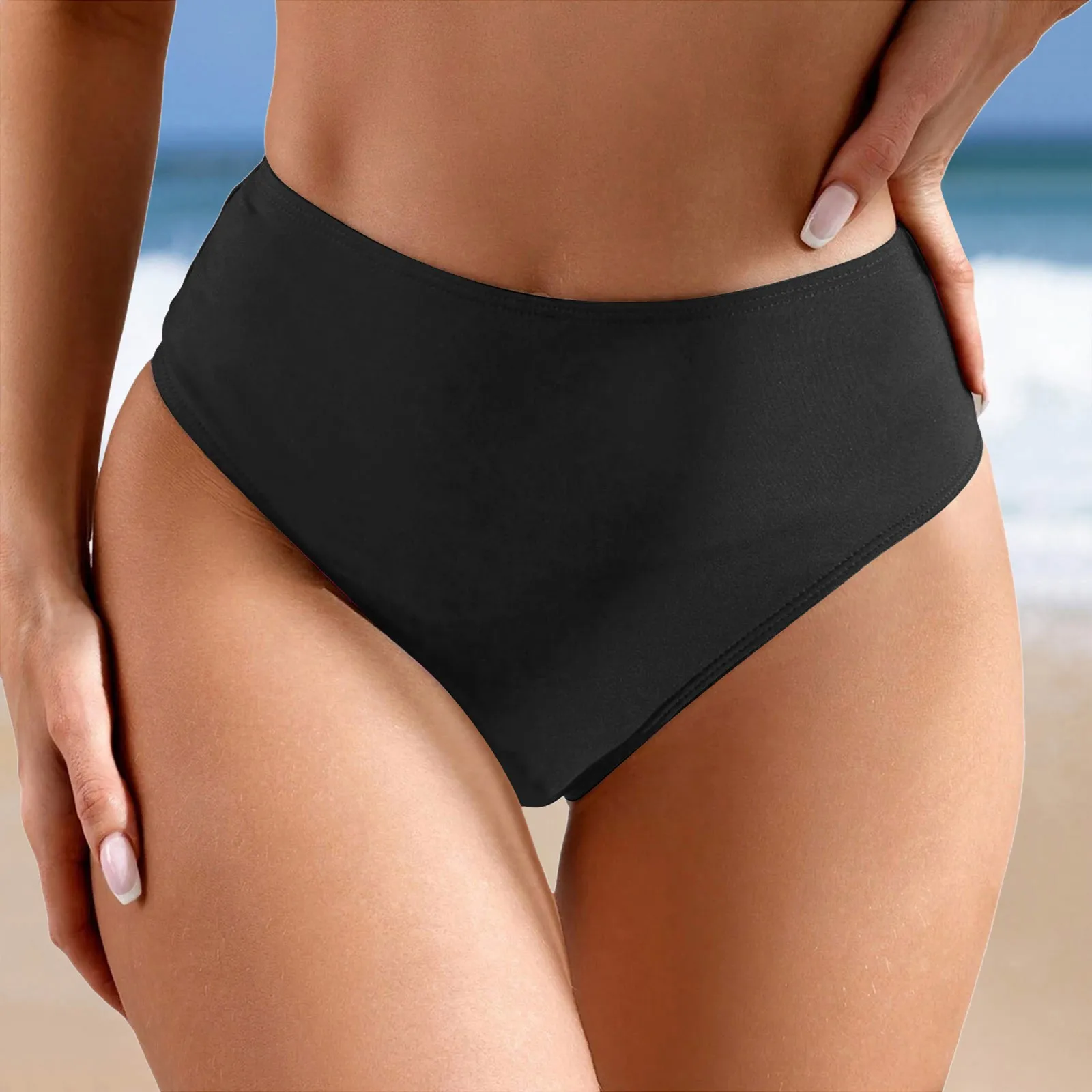 Plus Size High-Waisted Bikini Bottoms - Image 7